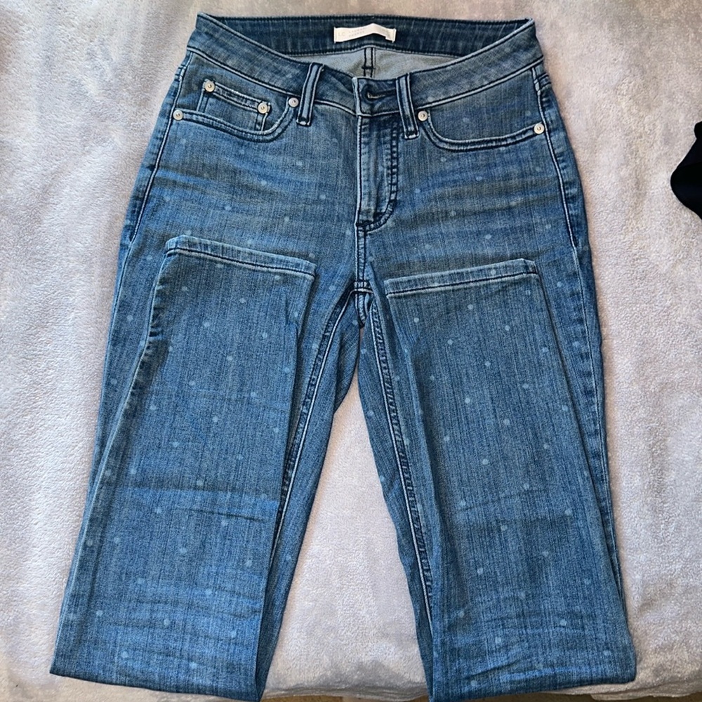 polka dot skinny jeans